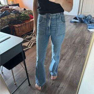 American Eagle Outfitters Light Blue Flare Jeans